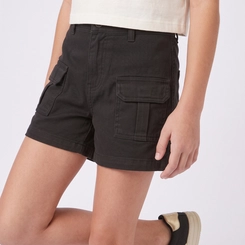 Shorts Juvenil Feminino Jeans Cargo Revert