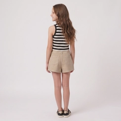 Shorts Saia Juvenil Feminino Em Sarja Revert