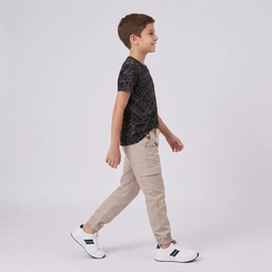 Calça Juvenil Menino Jogger Em Sarja Revert