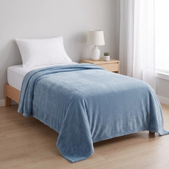 Manta Solteiro Microfibra Lisa Home Design 200