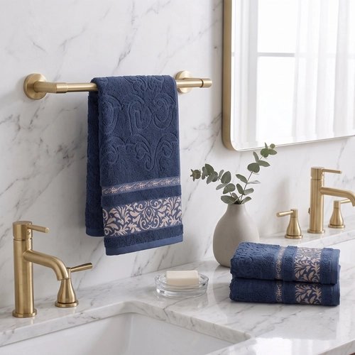 Toalha de Rosto Valletex Jacquard Gold