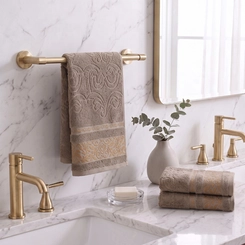 Toalha de Rosto Valletex Jacquard Gold