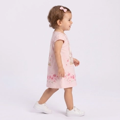 Vestido Infantil Menina Estampado Gatinha Upalôo