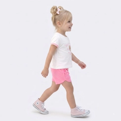 Conjunto Infantil Menina Blusa E Shorts Ursinho Upalôo