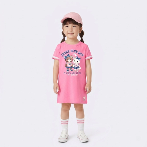 Vestido Infantil Menina Estilo Camiseta Upalôo