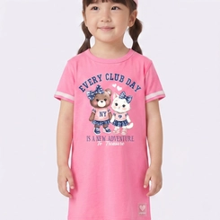 Vestido Infantil Menina Estilo Camiseta Upalôo