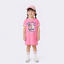 Vestido Infantil Menina Estilo Camiseta Upalôo
