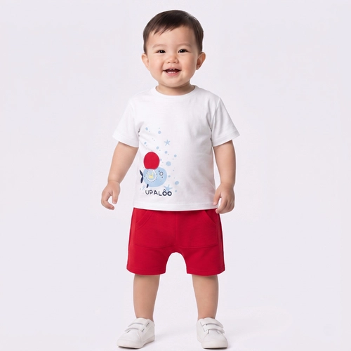 Conjunto Infantil Menino Blusa E Bermuda Upalôo