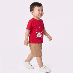Conjunto Infantil Menino Blusa E Bermuda Upalôo