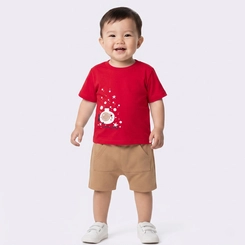 Conjunto Infantil Menino Blusa E Bermuda Upalôo