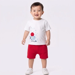 Conjunto Infantil Menino Blusa E Bermuda Upalôo