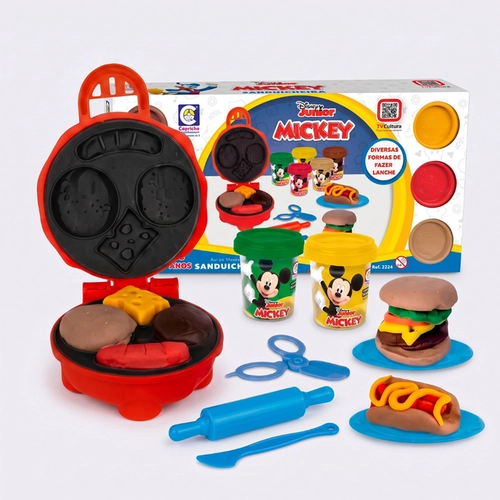 Kit Massinha Mickey Sanduicheira Com Acessórios Cotiplás