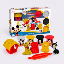 Kit Massinhas Mickey Pets Com Acessórios Cotiplás