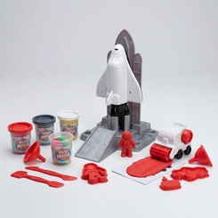 Brinquedo Foguete Espacial Com Massinha E Acessórios