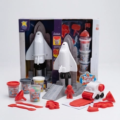 Brinquedo Foguete Espacial Com Massinha E Acessórios