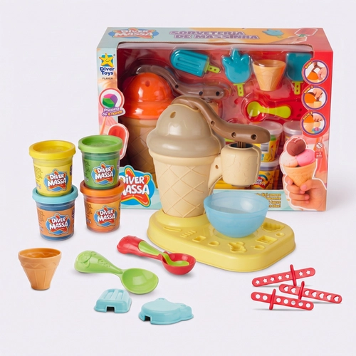 Kit Sorveteria De Massinha Com Acessórios