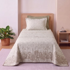 Jogo de Cama Solteiro Teka Crystal 100% Algodão