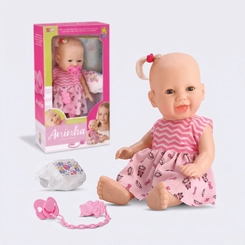 Boneca Aninha Dorme Bebê Com Acessório
