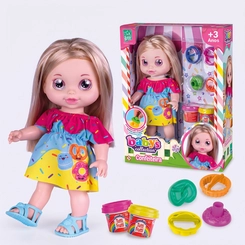 Boneca Baby's Collection Confeiteira Com Kit Massinha