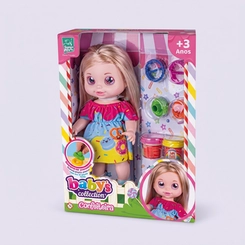 Boneca Baby's Collection Confeiteira Com Kit Massinha