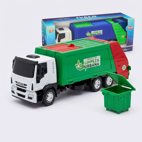 Caminhão De Brinquedo Iveco Serviço De Limpeza