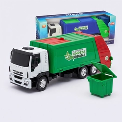 Caminhão De Brinquedo Iveco Serviço De Limpeza