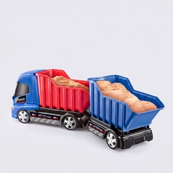 Caminhão De Brinquedo Bitrem Caçamba